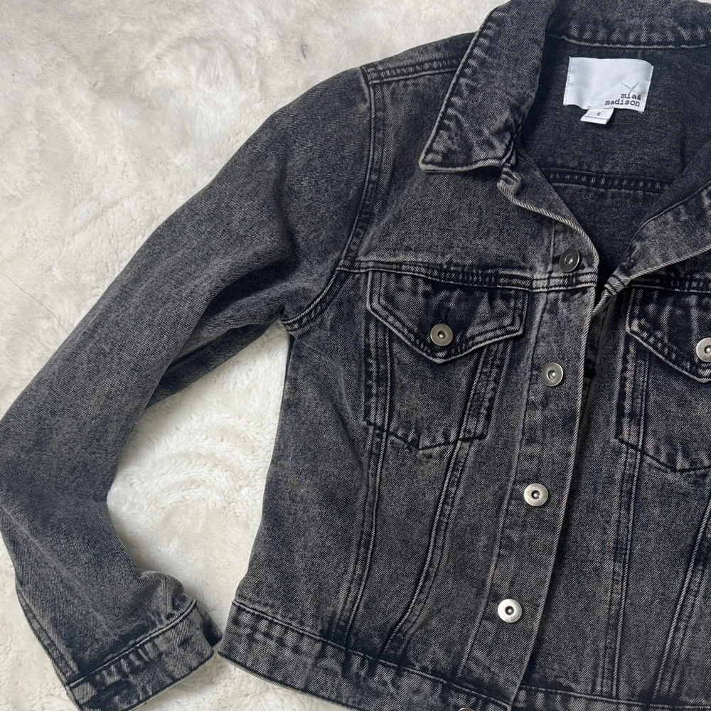 Madison Charcoal Denim Jacket - Picture 4 of 6